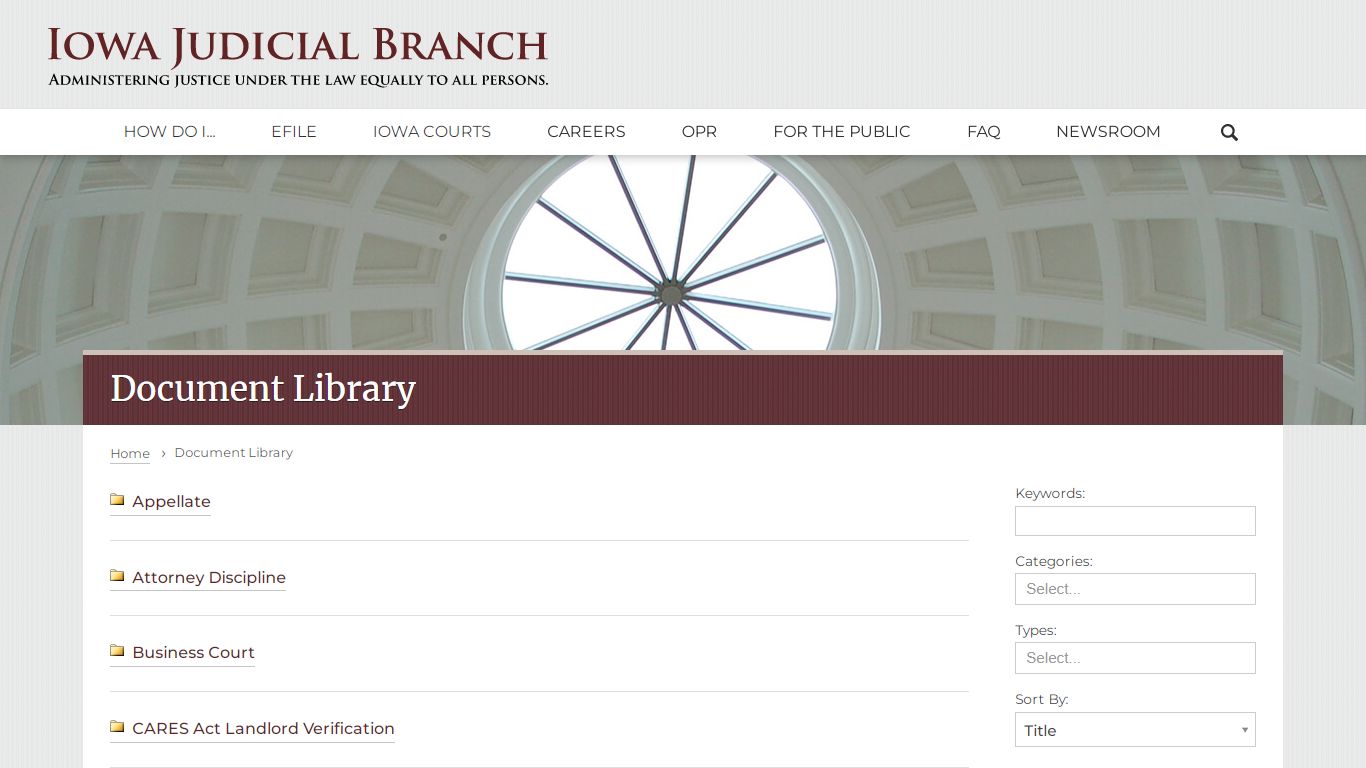 Document Library | Iowa Judicial Branch